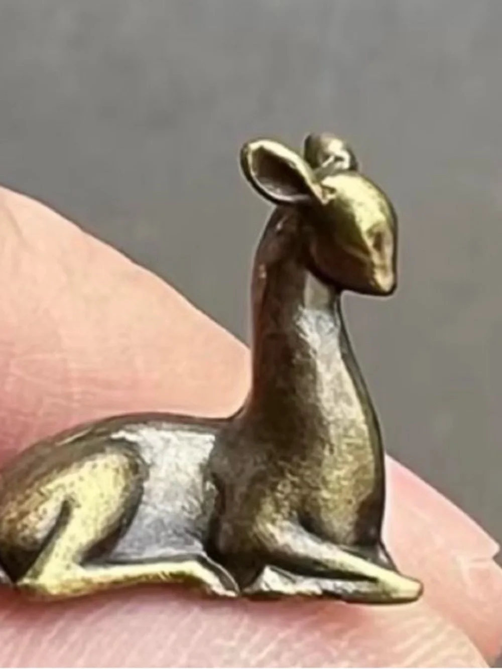 Pair of Miniature Brass Deer #240